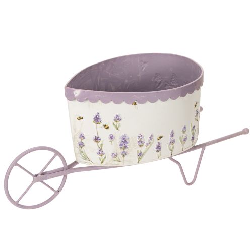 Product Flower pot wheelbarrow with stylish lavender look 46cm