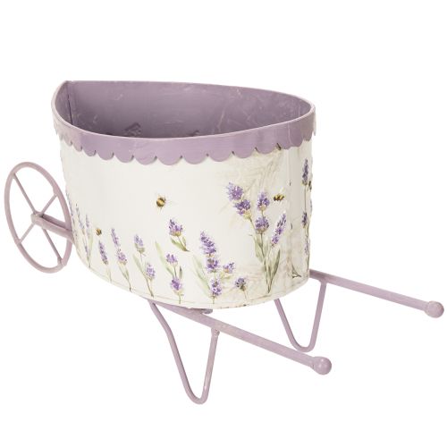 Product Flower pot wheelbarrow with stylish lavender look 46cm