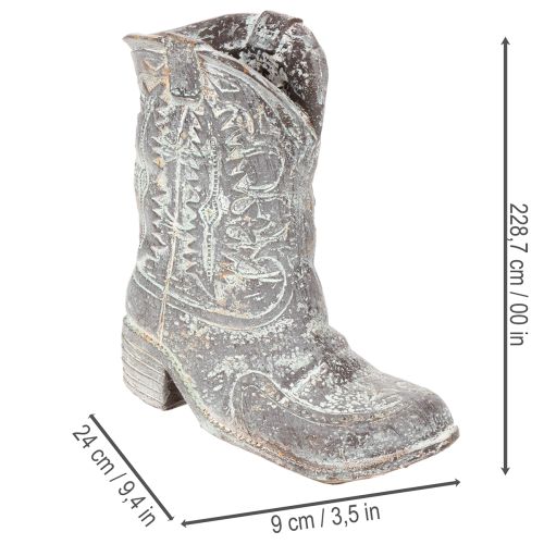 Decorative Cowboy Boots Planting Shoes 24cm | Floristik24.ie