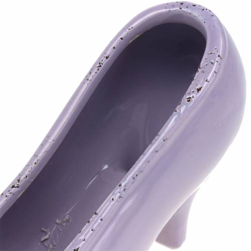 Floristik24 Planter women's shoe ceramic lilac 20 × 6cm H12cm