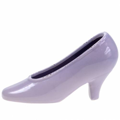 Floristik24 Planter women's shoe ceramic lilac 20 × 6cm H12cm
