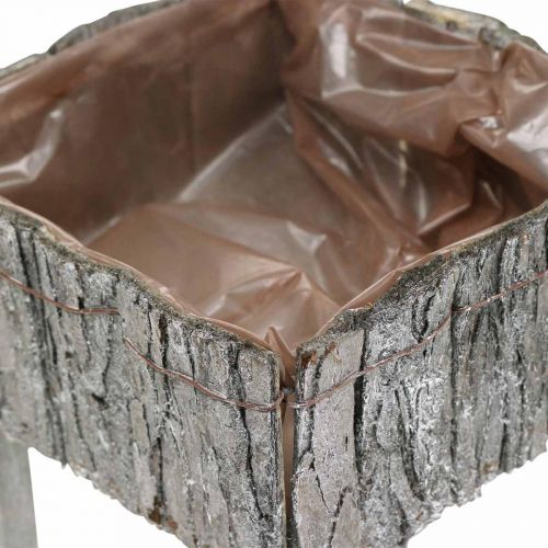 Floristik24 Chairs for planting, planter, garden decoration Shabby Chic, white washed set of 2