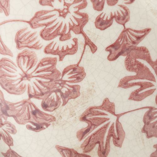 Product Decorative plant pot with handle, floral, 21cm