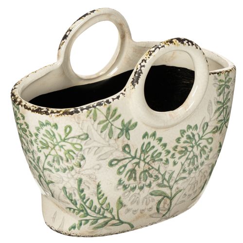 Floristik24 Ceramic planting bag for living area and balcony 21cm