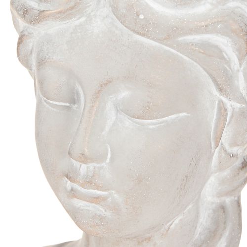 Product Plant pot female bust vintage planter cast stone H20cm