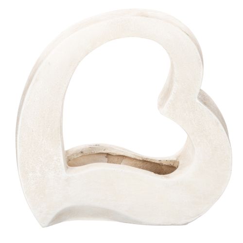 Heart-shaped decoration for planting and floral arrangements, open design, modern heart shape, 19cm buy online | Floristik24.ie