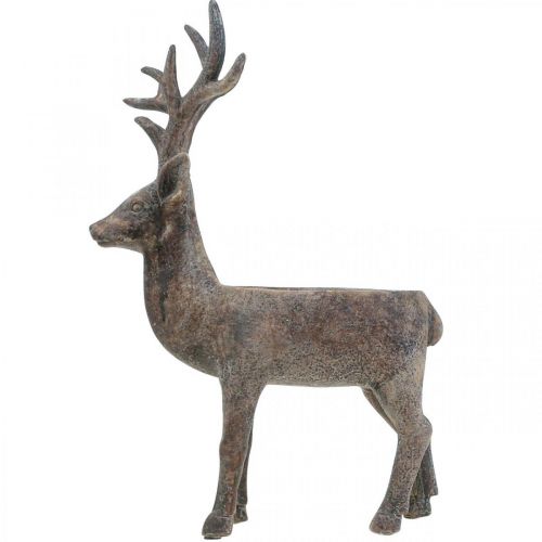 Floristik24 Plant pot deer decorative reindeer flower pot H39.5cm