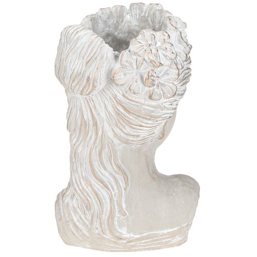 Product Plant pot sculpture woman cast stone antique look 21×17.5×33.5cm