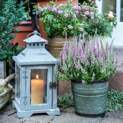 Floristik24 Plant pot orange, brown, green Ø17cm H16.5cm set of 3