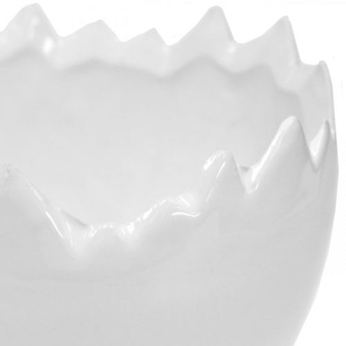 Floristik24 Plant pot eggshell white Ø12cm H9cm 2pcs