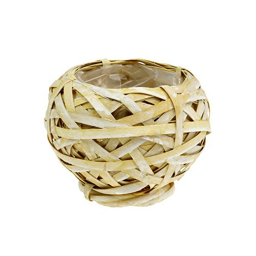 Floristik24.ie Yellow chip plant pot Ø15cm H14cm74756