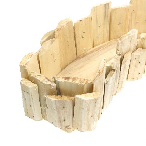 Product Wave planter made of wood, natural L76cm