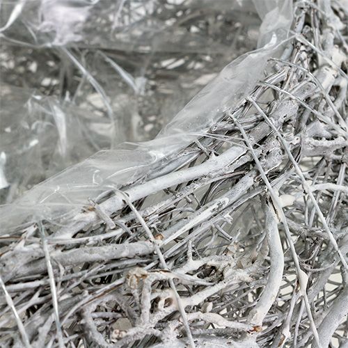 Product White Vine Plant Heart 30x23cm Funeral Decoration 2-Piece Set Grave Cover Decoration