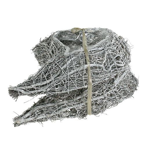 Product White Vine Plant Heart 30x23cm Funeral Decoration 2-Piece Set Grave Cover Decoration