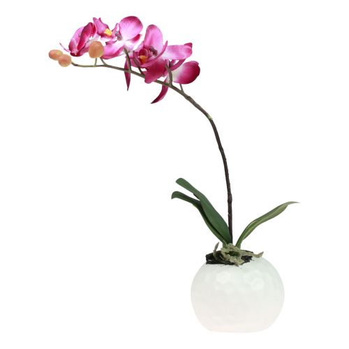 Product Artificial orchids in pot Phalaenopsis artificial flowers orchids pink 34cm