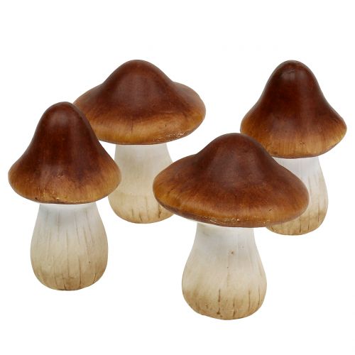 Floristik24 Mushroom mix made of clay-ceramic brown 9cm 8pcs