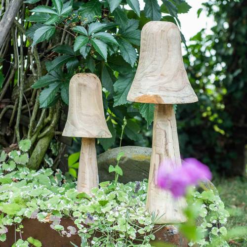 Floristik24 Mushroom pine wood Ø18cm H35cm