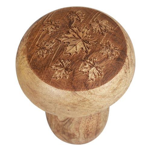 Product Wooden mushrooms decoration mushrooms wood natural autumn decoration Ø10cm H12cm 2pcs