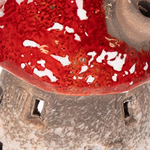 Mushroom House Light House Decorative Figurine Fly Agaric with Chimney 10cm 2pcs | Floristik24.ie