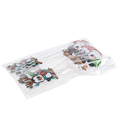 Floristik24 Penguin on stick 8.5cm 16 pcs