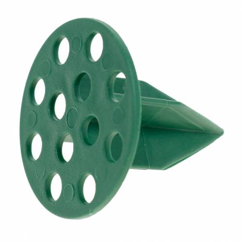 Product OASIS® Plastic Pini Extra candle holder green Ø4.7cm 50 pieces