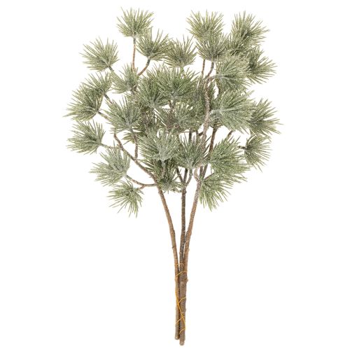 Artificial fir branch, large pine branch for winter decoration, 55cm, 3 pieces | Floristik24.ie