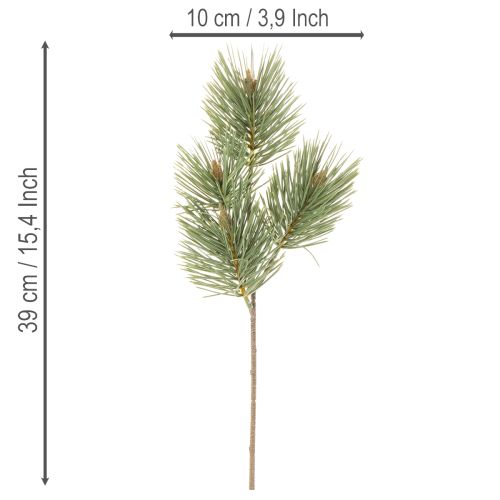 Artificial pine branch decorative bundle for arrangements 39cm 6pcs | Floristik24.ie