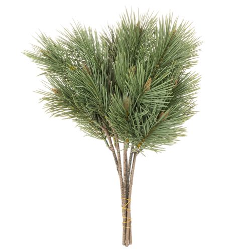 Artificial pine branch decorative bundle for arrangements 39cm 6pcs | Floristik24.ie
