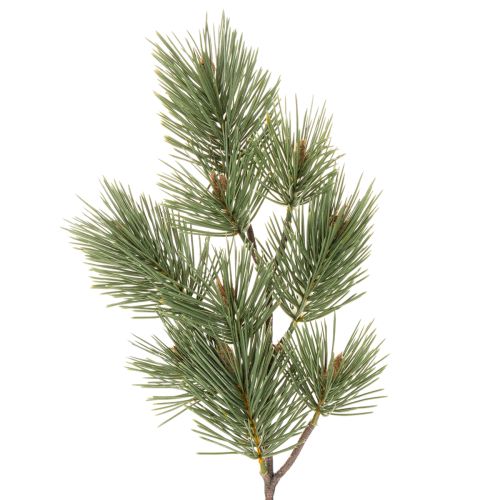 Artificial pine branch as a decorative fir branch, 55cm, 3 pieces | Floristik24.ie