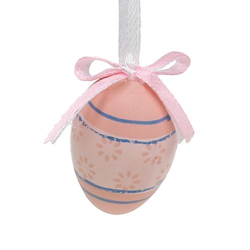 Floristik24 Plastic eggs for hanging 4cm blue-pink mix 36pcs
