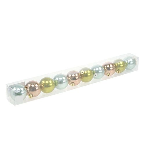 Floristik24 Plastic ball Ø6cm assorted colors. 10pcs
