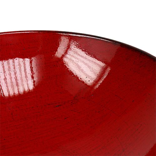 Floristik24 Decorative bowl round red Ø22cm H6.5cm