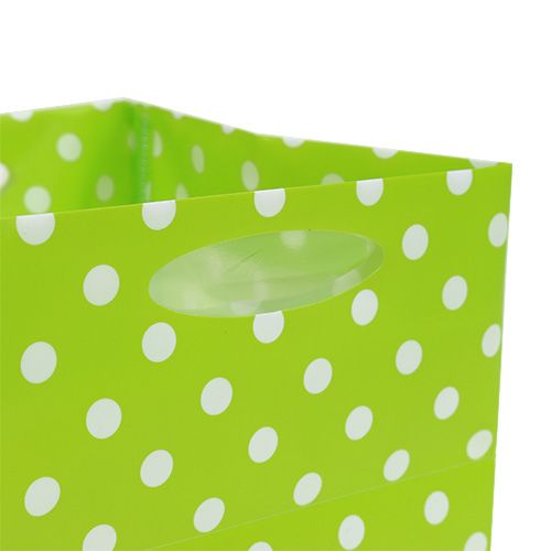 Plastic bag 12cm x 12cm x 12cm green sort. 12pcs