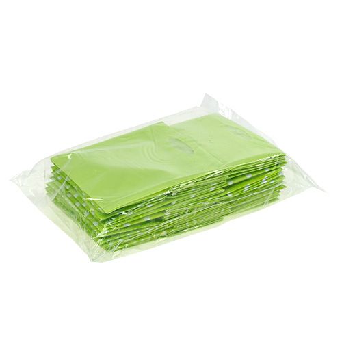 Floristik24 Plastic bag 12cm x 12cm x 12cm green sort. 12pcs