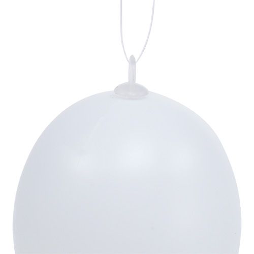 Product Plastic egg to hang 6cm white 12pcs