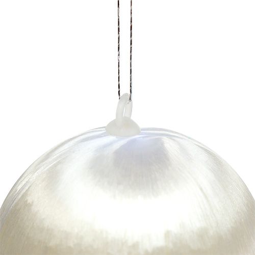 Product Plastic ball for hanging white Ø6cm 6pcs