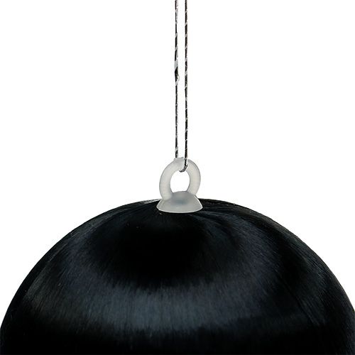 Floristik24 Plastic ball black Ø6cm 6pcs