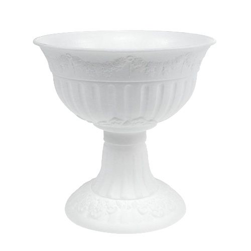 Floristik24 Plastic cup Ø20cm 20cm white