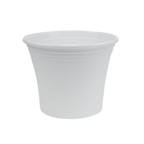 Product Plastic pot “Irys” white Ø17cm H14cm 1 pc
