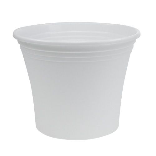 Plastic pot “Irys” white Ø22cm H18cm, 1pc