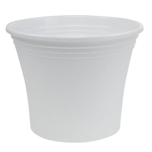 Floristik24 Plastic pot “Irys” white Ø29cm H24cm 1 pc