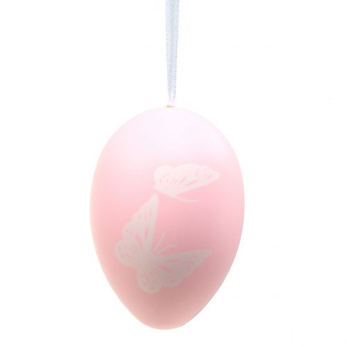 Product Easter eggs to hang with butterflies pastel colors 6cm 12pcs