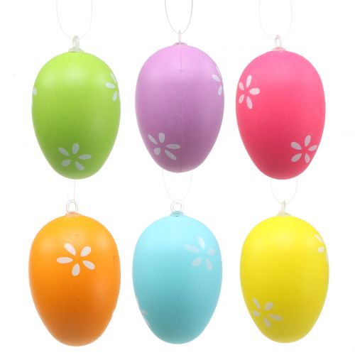Product Easter eggs to hang colored 6cm 12pcs