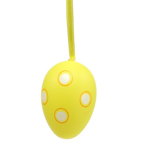 Floristik24 Plastic egg hanger yellow 6cm 12pcs