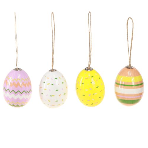 Floristik24 Plastic Eggs Easter Hanging Colorful Assorted H3.5–5.5cm 24 pcs