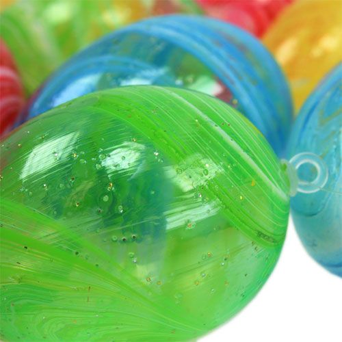 Product Plastic eggs to hang for outside 6cm 12pcs