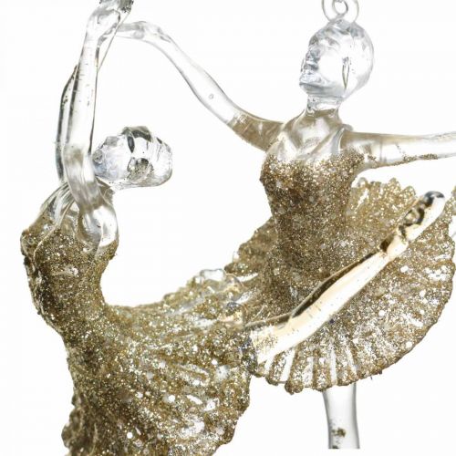 Floristik24 Decorative hanger dancer, Christmas tree decoration, ballerina for hanging H14/13cm 2pcs