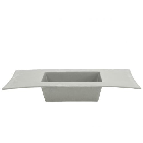 Floristik24 Plant bowl light gray 30cm x 14.5cm