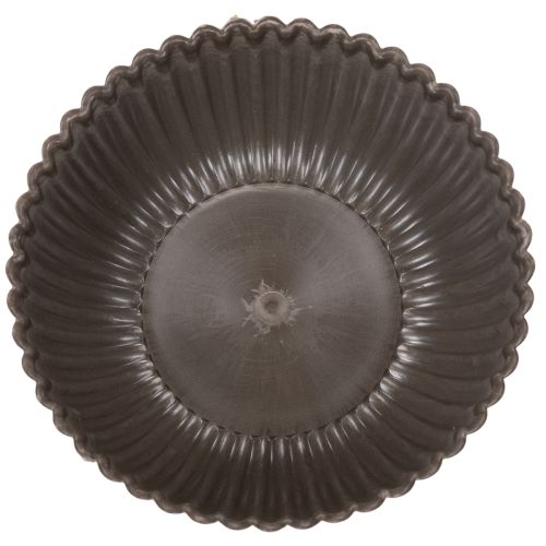 Ribbed bowl, anthracite, decorative bowl, round, 15cm, 2 pieces | Floristik24.ie