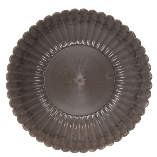 Round, grooved bowl, decorative container for floral arrangements, 20cm, 2 pieces | Floristik24.ie